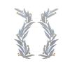 Fashion Show Party Costume Dress Patch Sticker Iron-on Gold Silver Thread Yarn Embroidery Geometric Big Flower Applique Patch