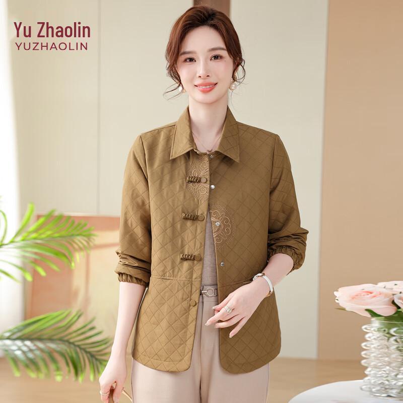 YUZHAOLIN Women s New Chinese Style Spring Lapel Jacket 2XL
