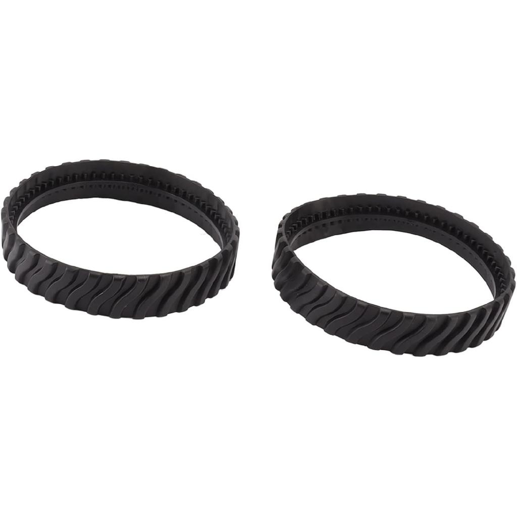 Traction Bands For Powers Wheels, 2Pcs Rubber Wavy Texture Traction Bands Rubber Tire Track Pool Cleaner Wheel Track Pool Cleaner Parts 15. 9cm Outer
