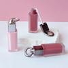 4ml Empty Lip Gloss Tube With Big Brush Keychain Square Clear Cosmetic Container Lip Glaze Tube Makeup Bottle Sample Vial