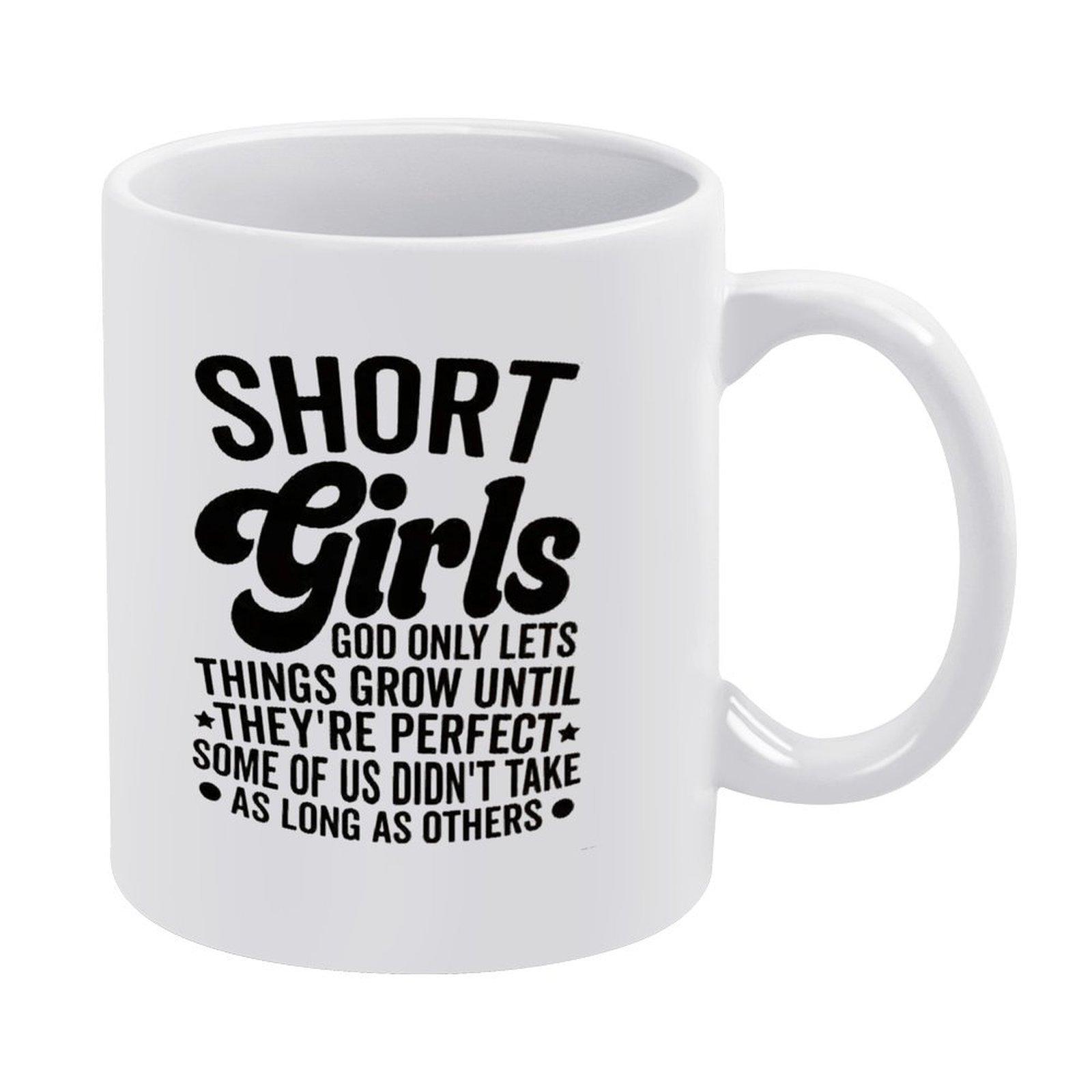 

1pc 11oz white mug with double-sided printed humor, durable ceramic, glossy finish, perfect gift for coffee drinkers and coworkers