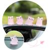 6 stücke Nette Leuchtende Harz Rosa Schwein Puppe Ornament Auto Center Konsole Innen DIY Rückspiegel Dekor Hause Mini Schreibtisch