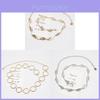 Heart Leaf Metal Belt For Women With Embellished Charm For Fashion Dress Wear