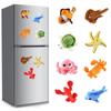 PP Cotton/Magnet Doll Refrigerator Decor Marine Animals Fridge 3D Stickers Decoration