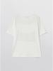 Pibeuseupibeuseu Curved Bib T-Shirt / Ivory