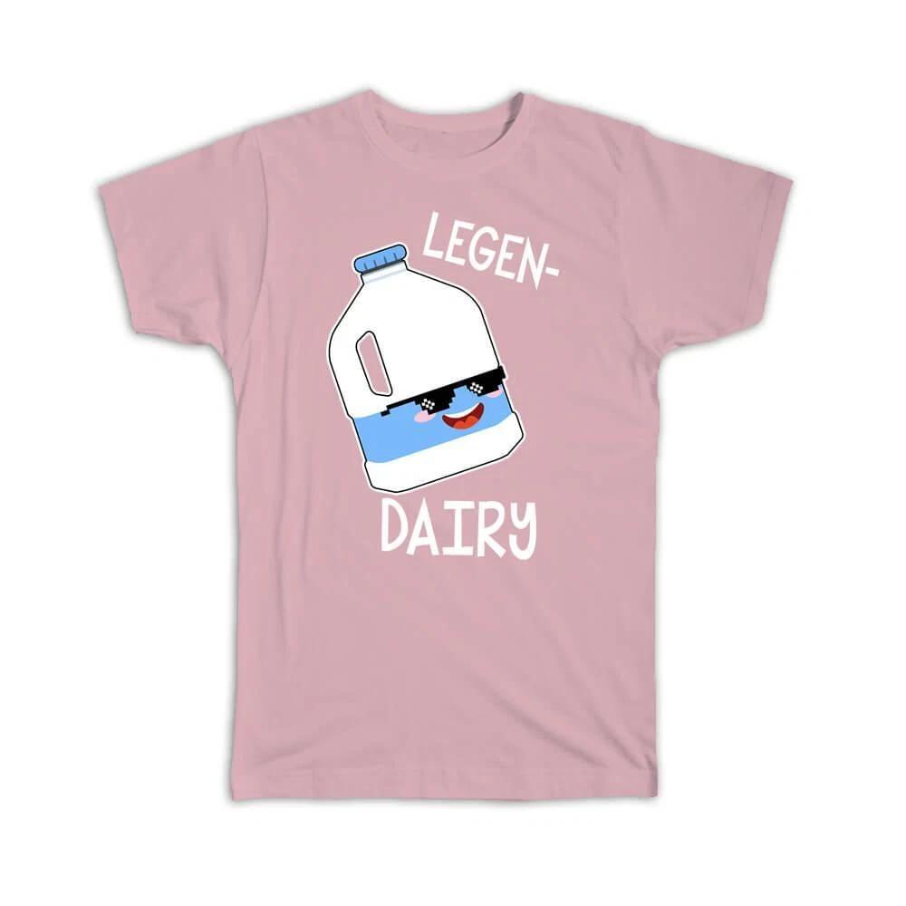 

Gift T-Shirt : Milk Bottle Dairy Product Legendary Appreciation Cute Art For M