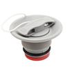 2PCS 8 Teeth Cover Boat Air Valve with Cover Rope Rubber Dinghy Valve  For Boat Enthusiasts