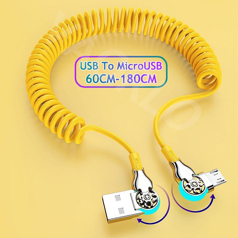 VAORLO Cable de Extensión 120W 6A Cable de Carga Rápida Para Tipo-C Micro 8Pin Cable de Datos Super Carga Soporta Transmisión Línea USB