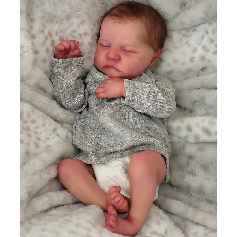 19in Reborn Simulation Doll Baby Bath Companion Real Life Toy Lifelike Kids Gift
