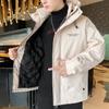 Men's Down Jacket Men's Winter Thickened Warm Winter White Duck Down Hooded Plus Size Loose Cargo Jacket
