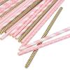 New 25 Pieces Stripe Paper Straws Disposable Straws Festival Event & Party Supplies Birthday Party Party Supplies 2025