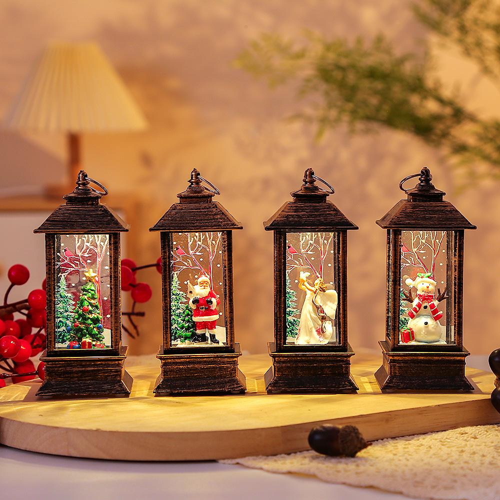 LED Santa Claus Christmas Lantern - Handheld Interior Decoration