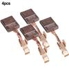Four Motor Carbon Brush Parts For CB-440, CB-448, CB-436, 195021-6, 194427-5, 194159-4, 13x10x3 Mm / 0.51x0.39x0.11 Inches.
