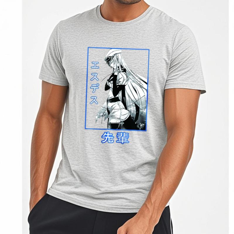 Anime Akame Ga Kill Printed Oneck Shirts Funny Comfortable Tshirt Casual Cotton Brand Daily Fashion Tee Tops Man Basic Tee