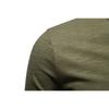 New Design Men's Summer Solid Color T-Shirts Bamboo-Handled Henry Collar Casual Button Short Sleeve Top Tees Hip Hop Streetwears