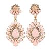 Luxury Baroque Style Crystal Teardrop Earrings for Women