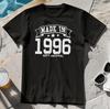 MADE IN 1996 T-Shirt - Birthday Gift Son Dad Present Legend Year of Birth Date