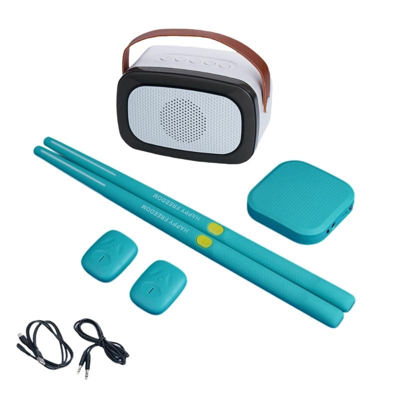 Portable Pocket Drum Motion Sensing Electric Air Drum With Drumsticks Virtual Air Drum for Beginners Kids Enduring