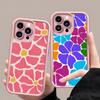 Abstract Flower Pattern Phone Case For IPhone Air 17 Pro Max 16 E 15 14 Pro Max 13 12 11 Mini Plus Soft Silicone Pink Cover