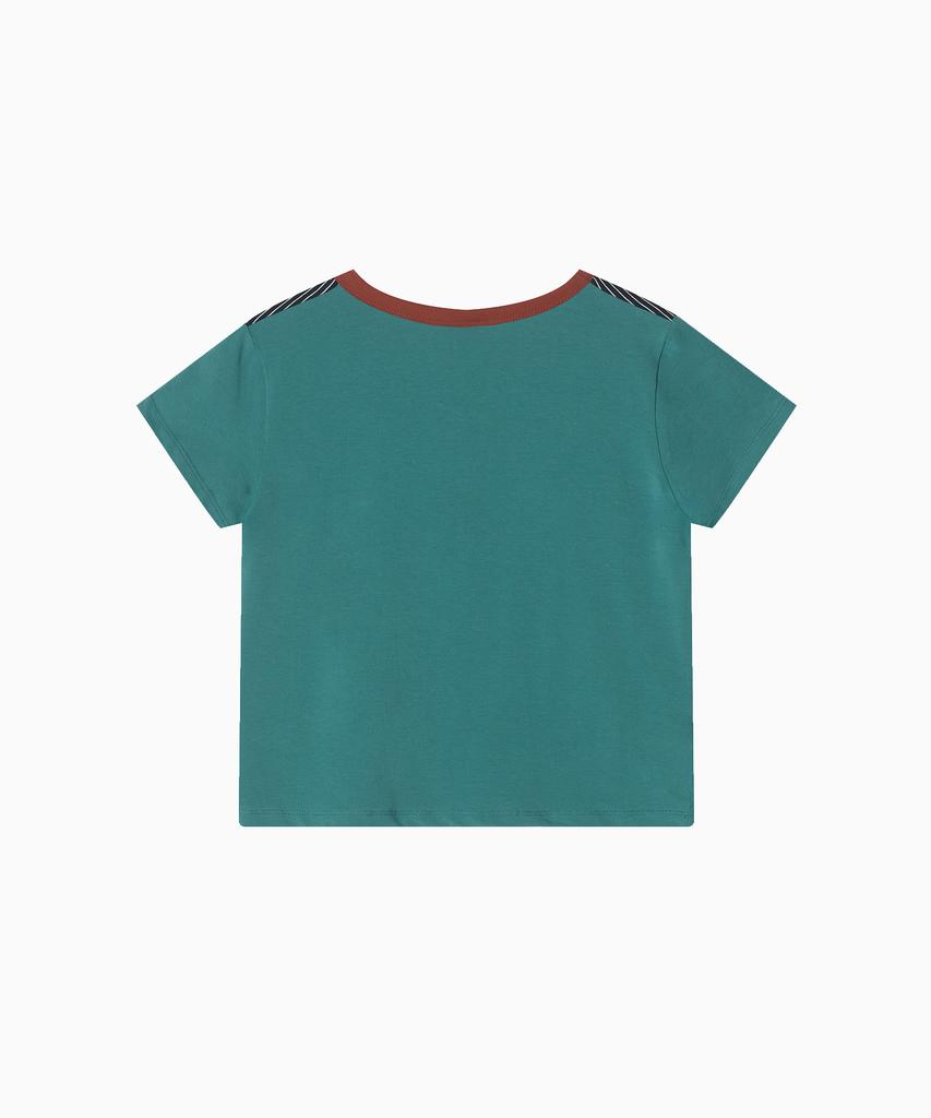 Minasu Mns Raglan Stripe T Shirt_Mint