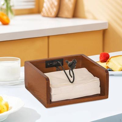 Rustikaler Serviettenhalter Spender Buchstaben Mehrzweck Tischplatte Retro Taschentuchbox