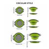 1/2 pièces en silicone rond pliable légumes fruits lavage égouttoir panier passoire passoire pliable égouttoir outil de cuisine