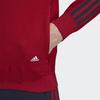 Adidas Sports Striped Stand Collar Jacket Men Jackets Red EB7647