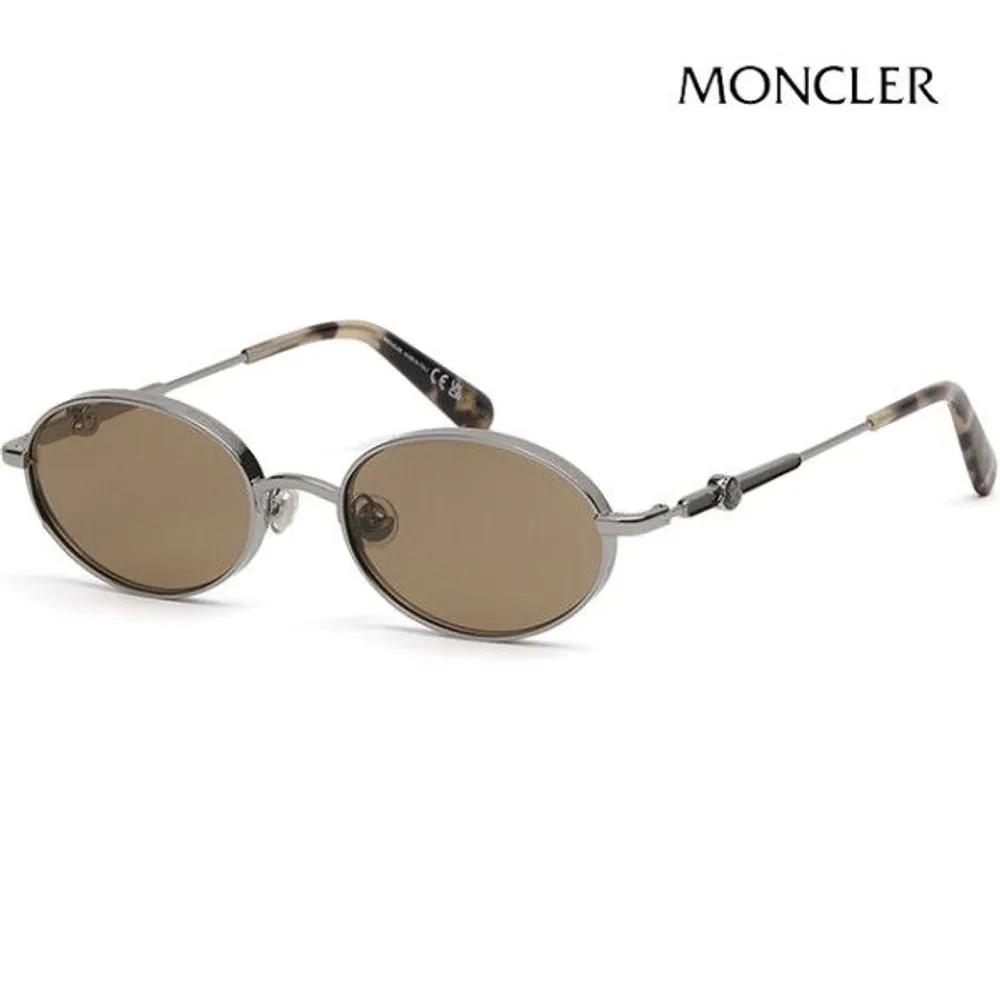 

[Moncler] Sunglasses ML0224 14N Small Fit Metal Frame Round Brown Tatou