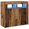 VidaXL Buffet and LED Lights Old Wood 80x35x75 Cm Engineered Wood, Buffet Cabinet, Storage Cabinet, Cabinet of 856361