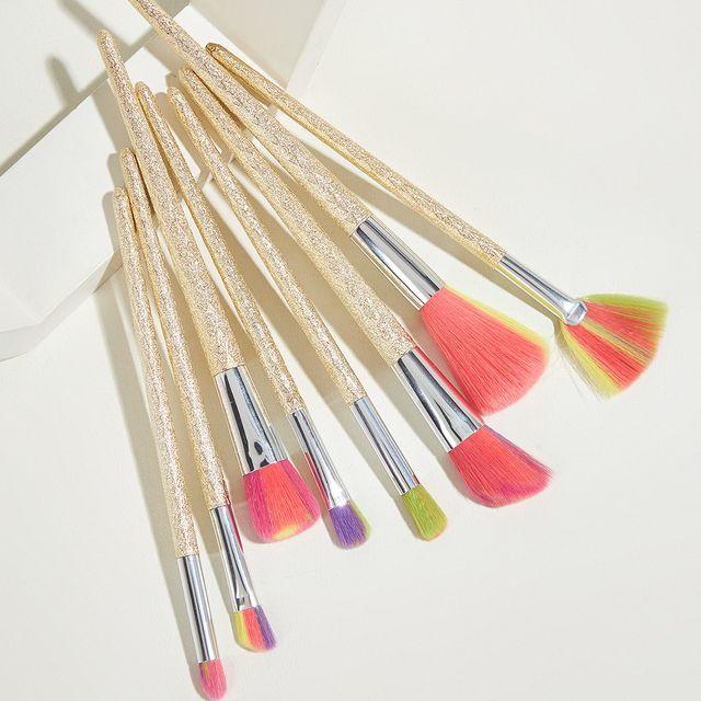 

Stroke of Beauty - Set of 8: Makeup Brush 8 Pcs - Gold