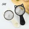 Food Grade Stainless Steel Sifter Strainer Spoon Fine Mesh with Long Handle Sieve Tool Baking Handheld Kitchen for Flour Powdered Sugar Cocoa