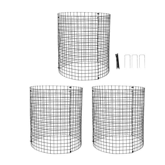 Plant Protector Cage Cage, Wire Mesh Panels with Stakes And Zip Ties, Metal Anti-Digging Poultry Guard for Protecting Vegetables Flowers Saplings from