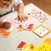 Montessori Wooden Puzzle Games Expression Emotion Egg Face Board Matching Thinking Early Educational Toys for Toddlers Age 3+