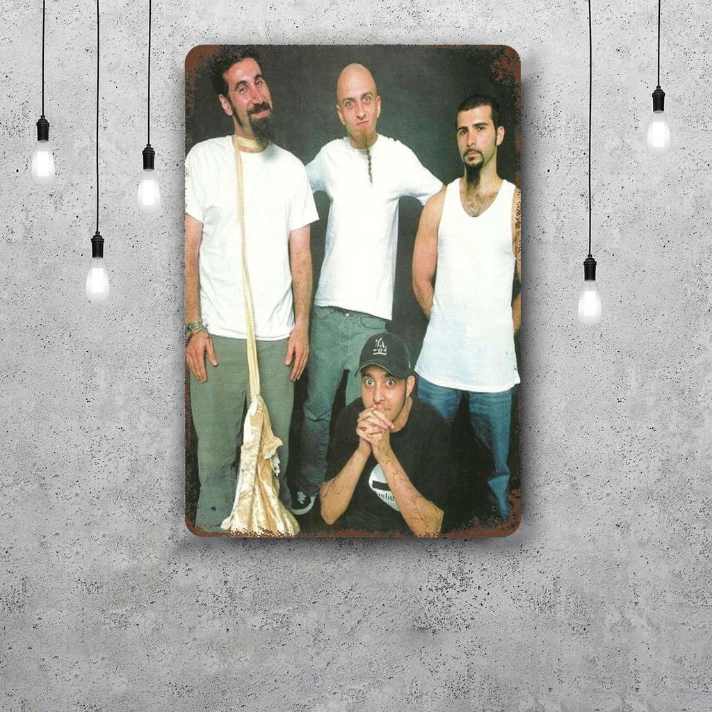 System of a Down Band Funny Bar Metal Sign Retro Plaque Sign Alcohol Drinker Pub Club Man Cave Kitchen Wall Decoration