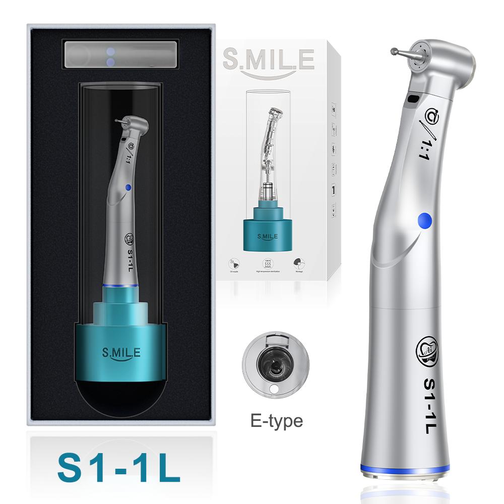 AI DENTAL Nouvelle pièce à main basse vitesse série Smile avec système de verrouillage à engrenage central 1:5/1:1/1:4.2/4:1/20:1 contre-angle d'eau intérieur