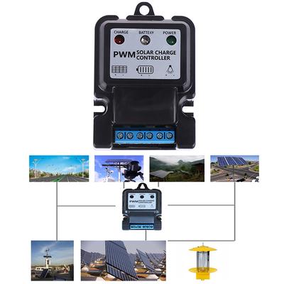 1 unidad de controlador de carga de panel solar automático de 6 V, 12 V y 10 A, cargador de batería, regulador PWM