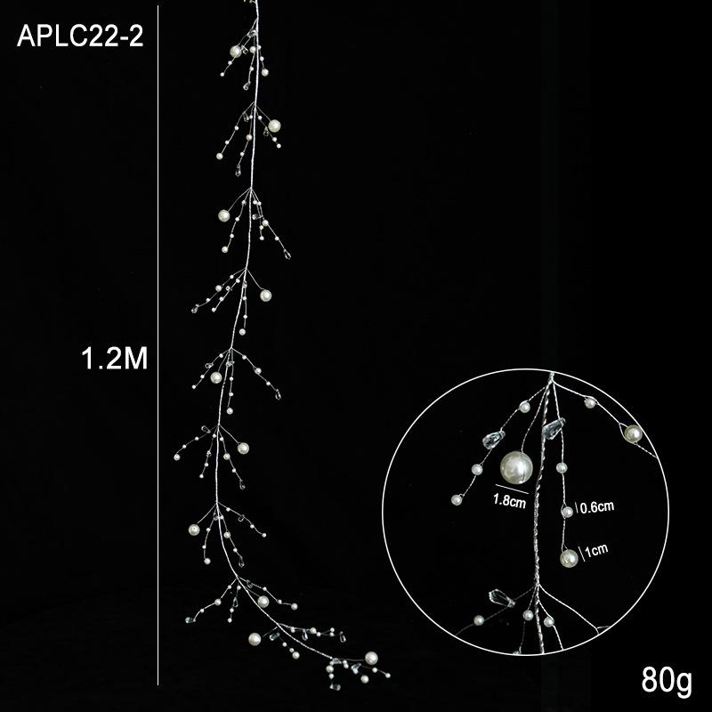 New Christmas Crystal Pearl Bead Pendant for Tree & Wreath Decoration