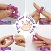 5pcs Sensory Fidget Ring | Adjustable Multi-Color Gradient Ring with Different Touch Sensations for Stress, Suitable