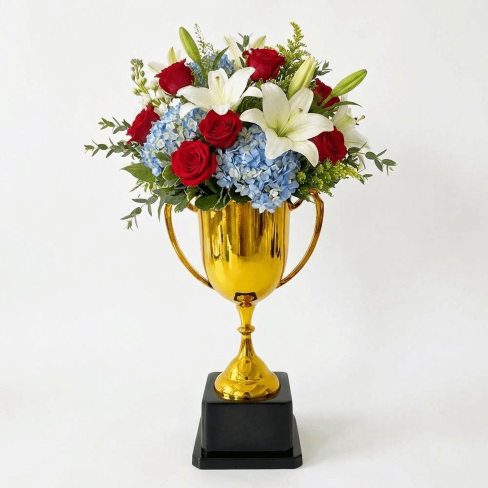 DIY Flower Trophy for Competition Achievement Award Bouquet Wrapping Package  Graduation Season