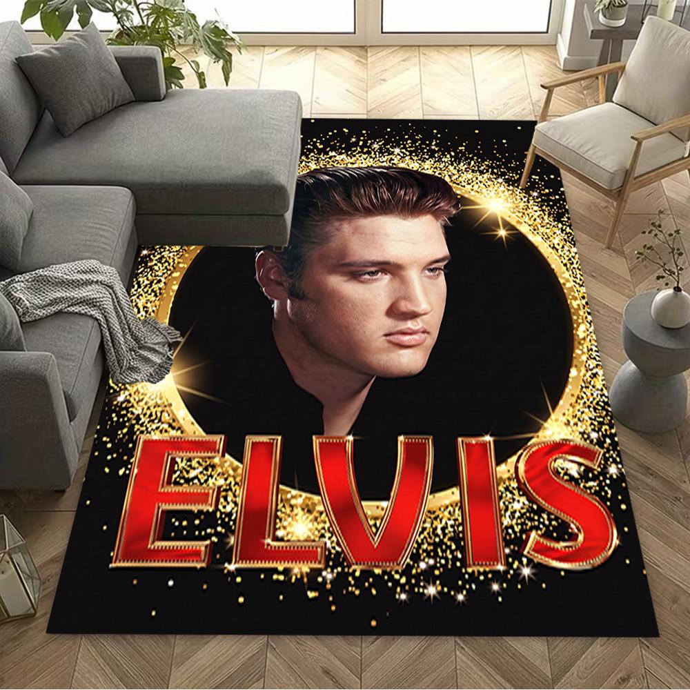 Elvis Presley's Iconic Style Floor Rug Office Rug Design for Foyer Decorate room Living Rooms Hallway Antislip Carpet Decorate Offices