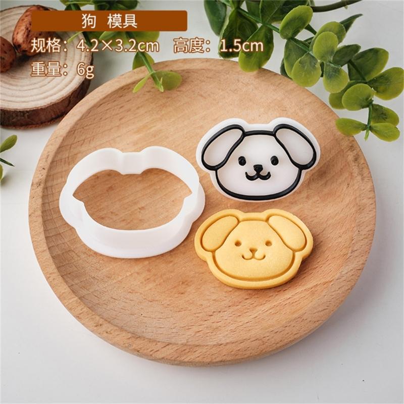 Cartoon Animal Fondant Cookie Cutters Easy to Use Cute Animal Shape Pastry Molds for Creating Delicate Snacks at Homes