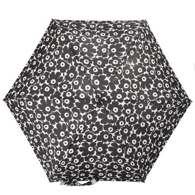 Marimekko Folding Umbrella for MARIMEKKO MINI UMBRELLA 190 NANO UNIKKO Women, (91494 / BLACKWHITE) [Used]