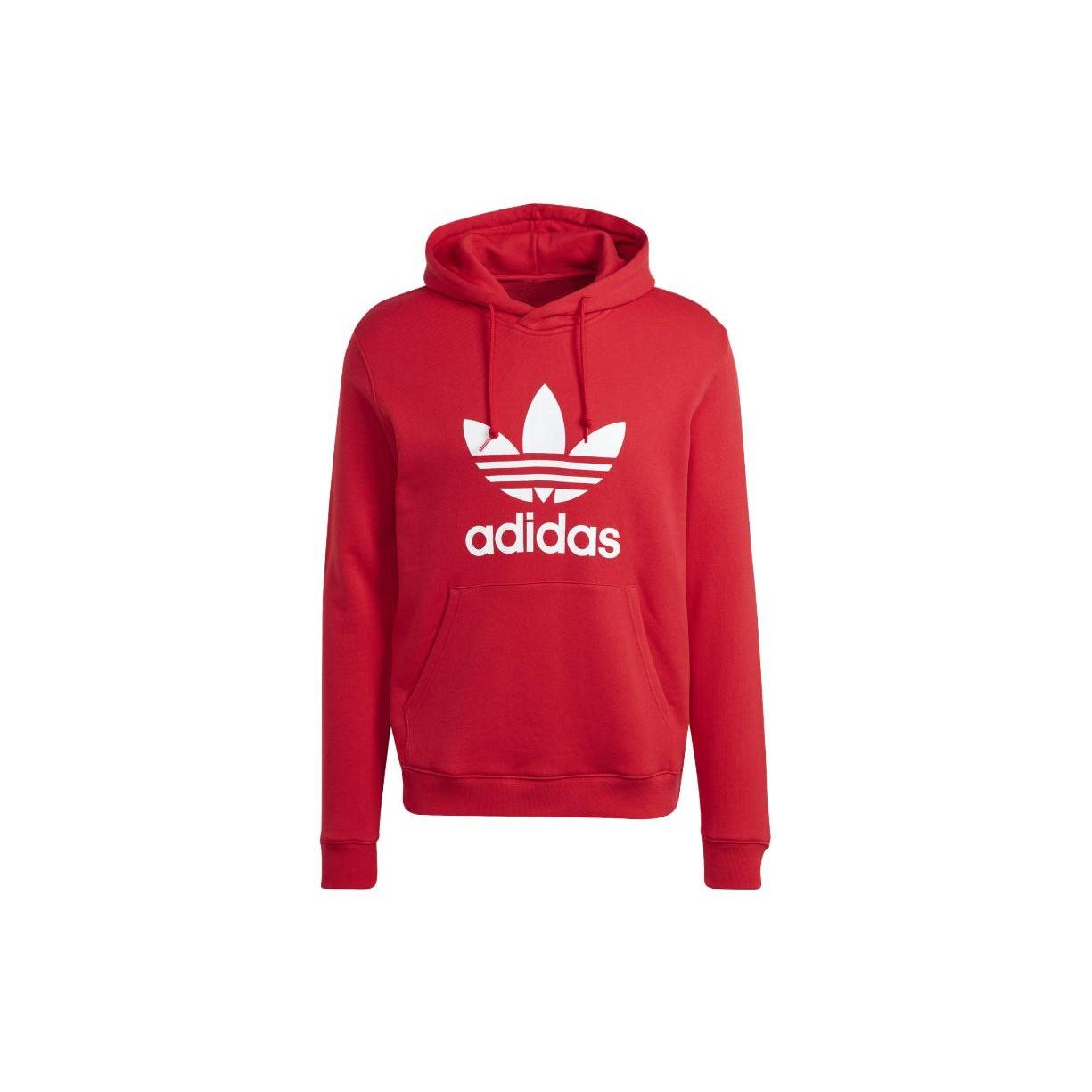 adidas originals Adicolor Classics Trefoil Hoodie Red Men s IM4497 L