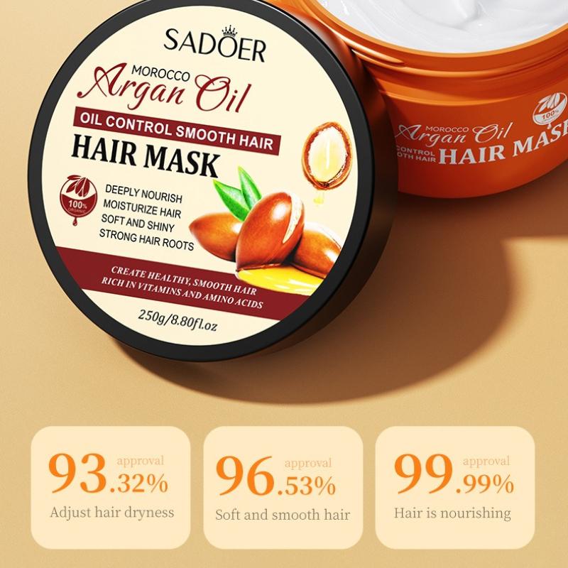 Argan Oil Hair Mask 250g SADOER Smooth Fluffy Hair Care