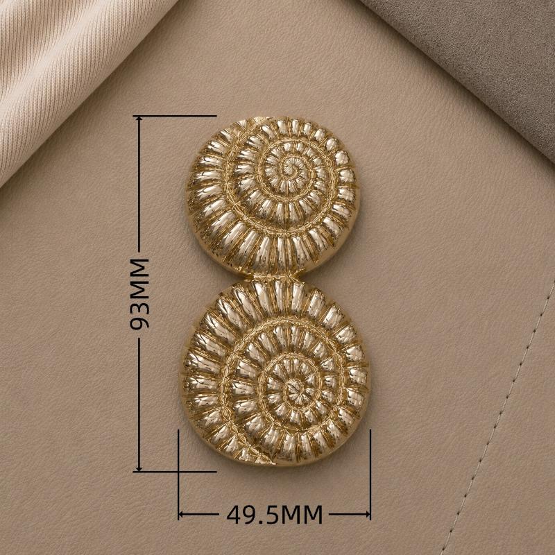 Assorted Gold Metal Irregular Shaped Buckles Textured Surface For DIY Sewing Scarf Belt Clothing Decor Craft Projects