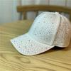 Bling Bling Strass-Baseballkappe, Glitzernde Nieten-Verstellbare Mütze für Damen & Herren