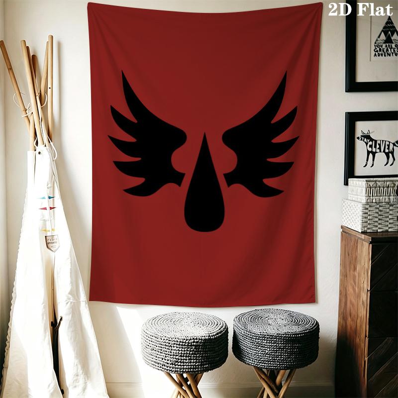 Blood Angels cool Wandteppich Ästhetischer Wandbehang Bedruckter Stoffdecke Dekorative Wandteppiche für Schlafzimmer Wohnzimmer Heimdekoration