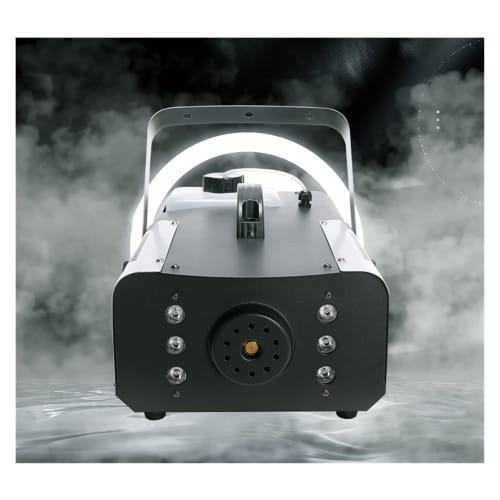 Tragbare Halloween Nebelmaschine, 1200W/1500W LED Nebelmaschine mit konstanter Temperatur für Hochzeiten und Bühneneffekte (Buntes Modell)