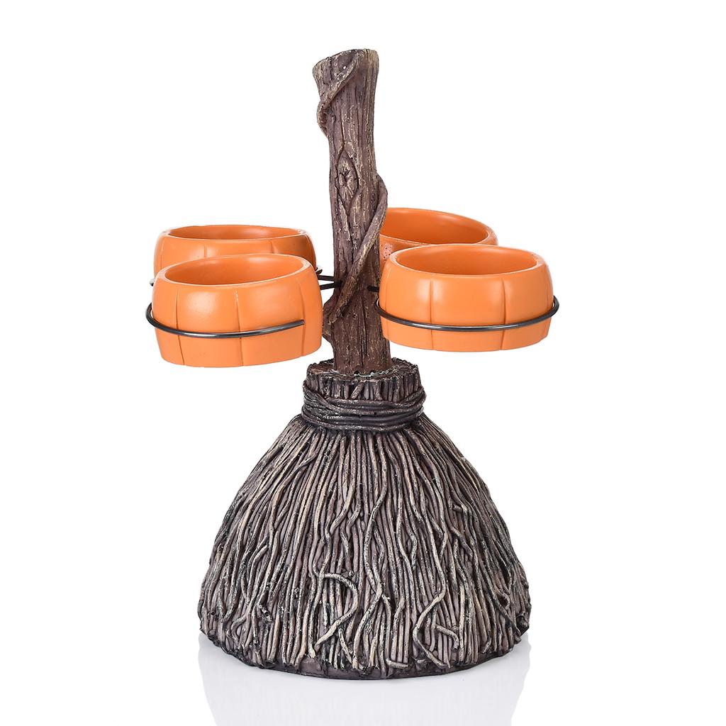 Coș de bomboane cu dovleac creativ de Halloween, suport pentru boluri, potrivit pentru petreceri, cadou creativ de Halloween