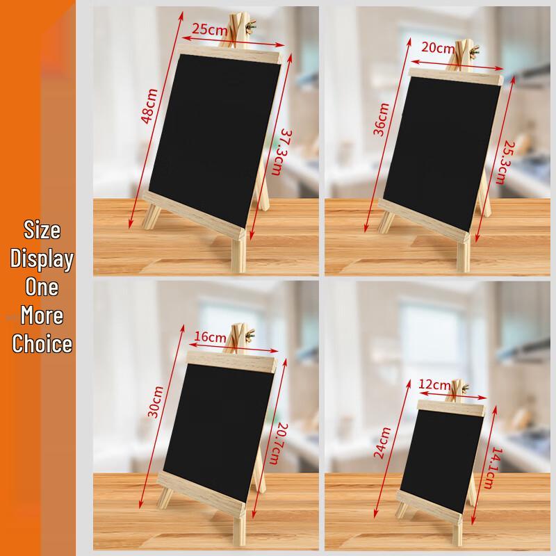 Portable Mini Chalkboard Sign with Easel Stand